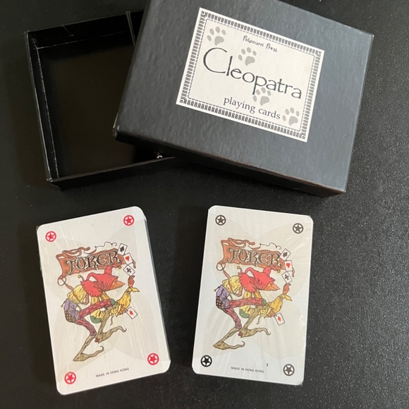 Black Cat and Kittens Double Deck of Cleopatra Playing Cards by Potpourri Press - Picture 3 of 4
